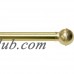 Mainstays Adjustable 5/8" Diameter Brass Finished Cafe Curtain Rod   553558392